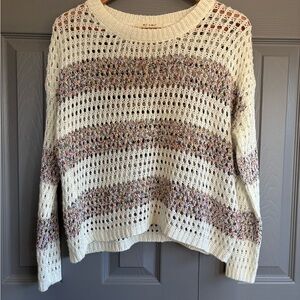 Miami Cream and multicolored striped sweater